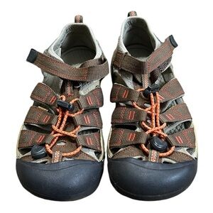 Keen Unisex-child Newport H2 Closed Heel Brown/Orange Size 5